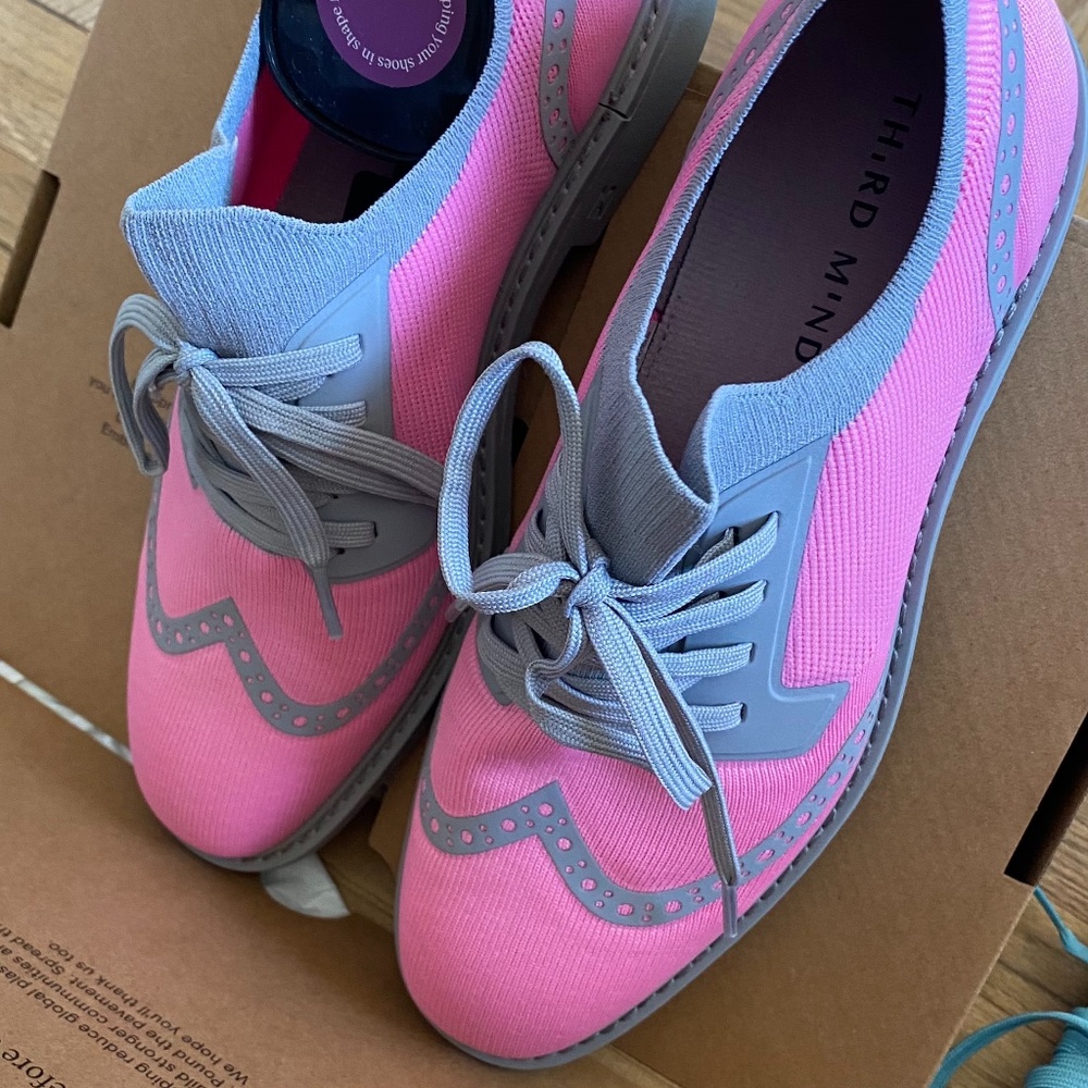 Third Mind The Fred Wing Tip pink shoes